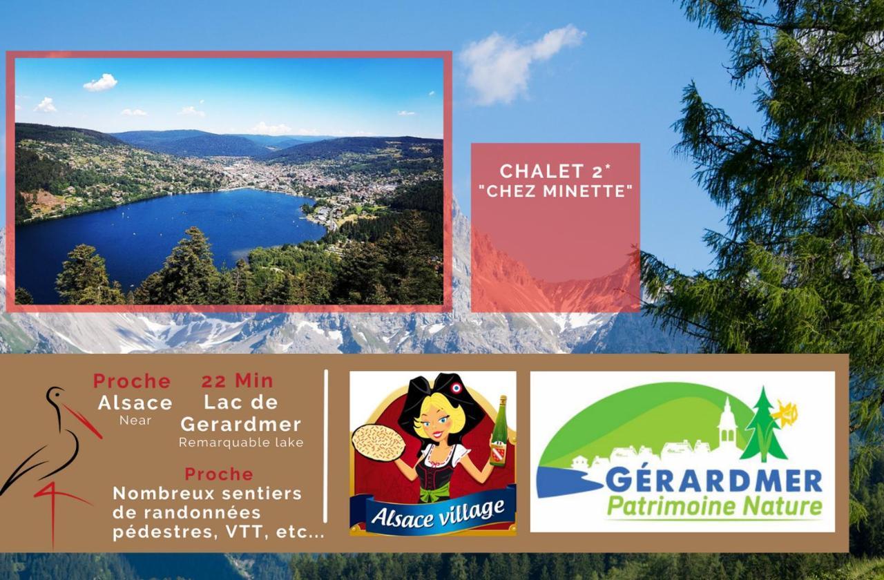 Le "Chalet De Minette" 2 Etoiles La Bresse Kültér fotó